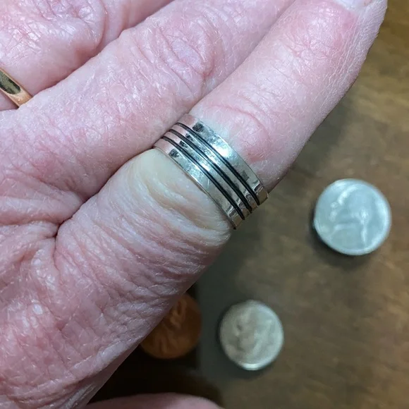 Turquoise Silver Ring Native American made - Picture 2 of 12